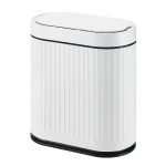 Bathroom Sensor Trash Can with Automatic Lid 2 Gallon Smart Garbage Can, 7.5 Liter Slim Small Trash Bin, Motion Sensor Waterproof Wastebasket for Office, Bedroom, Bathroom and Kitchen