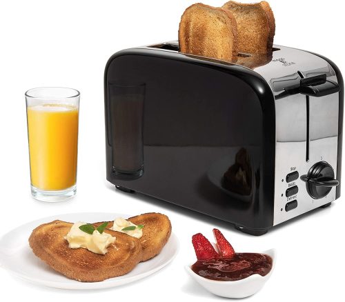 GGIU 2 Slice Toaster, 1.5in Extra Wide Slot Toaster For Bagel and Defrost with 5 Shade Settings, Bread Toaster 2 Slice With Removable Crumb Tray