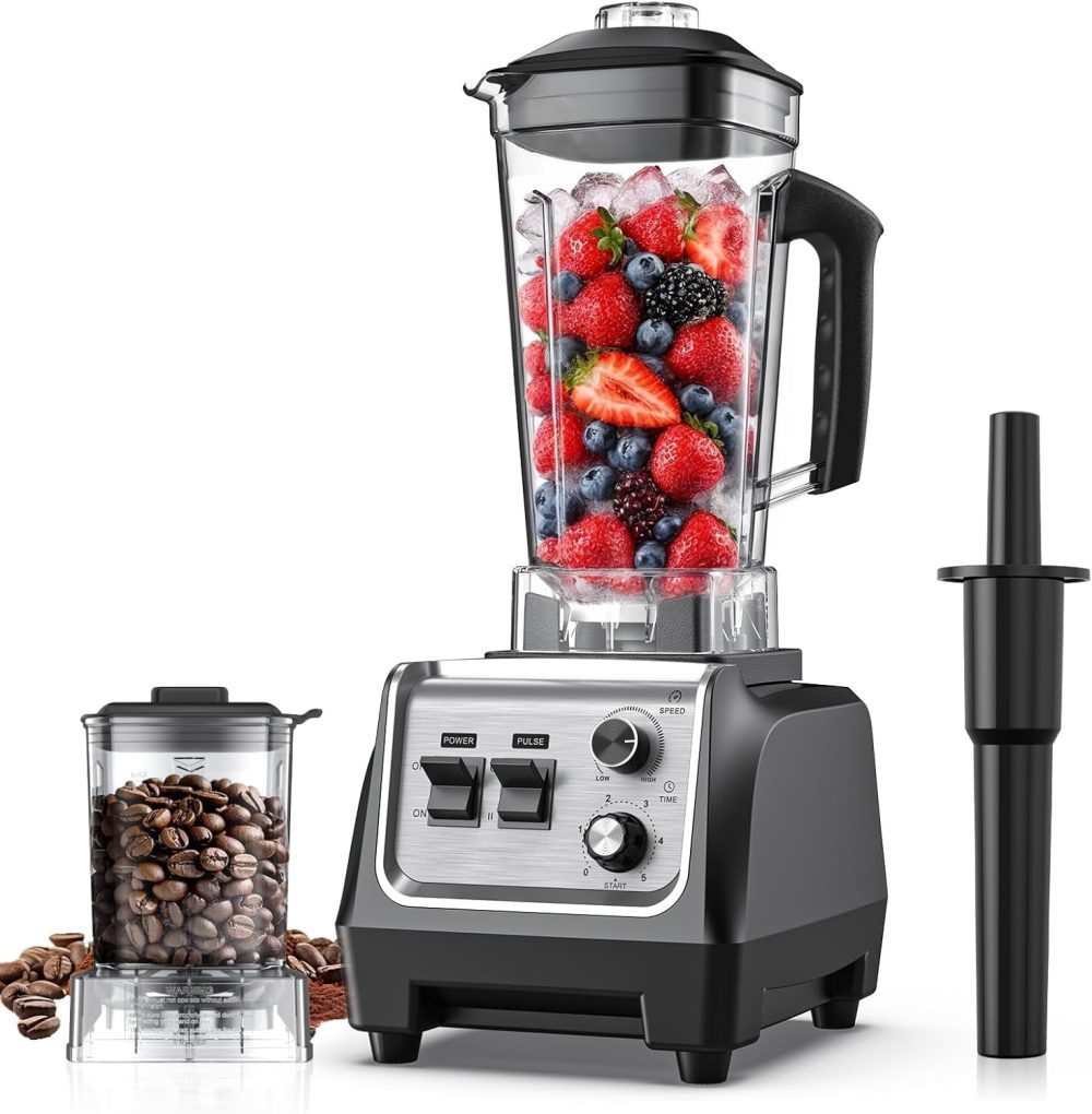 Blender for Smoothies with 1800 Watt Motor, Powerful Countertop Blenders for Kitchen, 70OZ Large Capacity Smoothie Blender and Grinder Combo for Ice Crush, Frozen Drinks, Puree